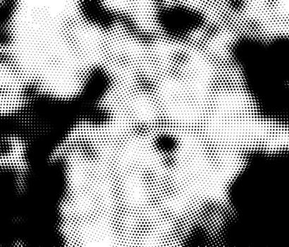 abstract halftone background, Geometric halftone dot pattern illustration for a seamless black and white abstract background design vector