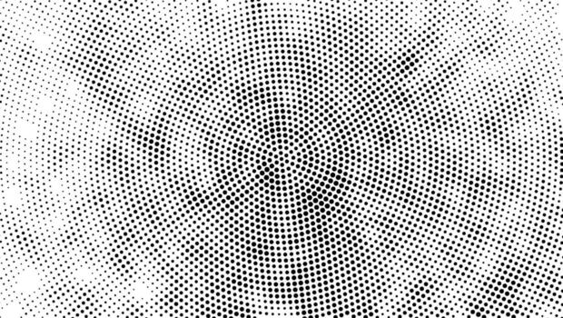 a black and white halftone pattern with a spiral dots effect, abstract background with dots, Digital gray halftone dot texture pattern with a seamless grunge abstract background vector