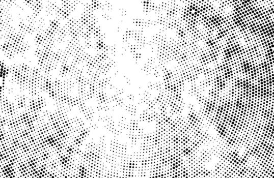 a black and white halftone pattern with a spiral dots effect, abstract background with dots, Digital gray halftone dot texture pattern with a seamless grunge abstract vector
