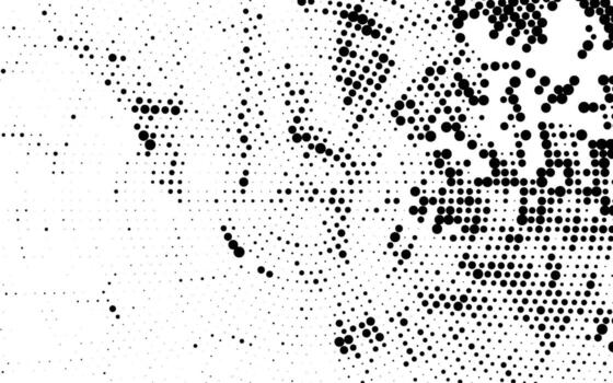 black and white halftone pattern with dots, halftone dot pattern background with white and black dots, a black and white image of a circular pattern, Abstract black dots vector