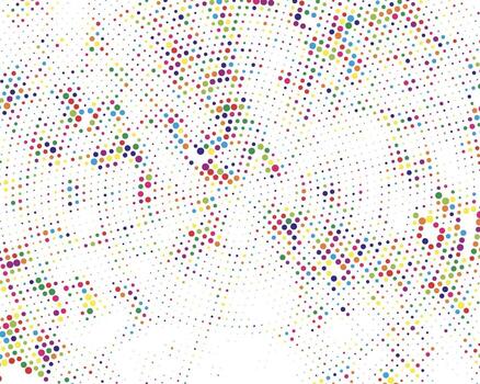 a CMYK dot pattern on a white background, a green and white pattern with grunge , Abstract black halftone dot pattern texture design illustration vector