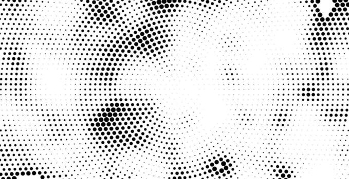 a black and white halftone pattern with dots, abstract halftone background, Abstract black and white seamless halftone dot pattern with a geometric circle texture design vector