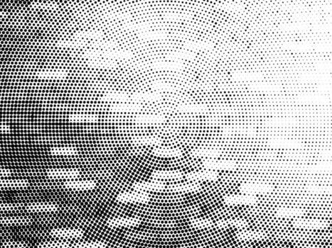 a black and white halftone pattern with a circle in the middle, Seamless pattern with abstract halftone dots and a retro geometric bricks wall texture design for a stylish black and white vector