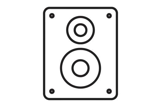 Modern speaker design concept for advanced audio technology applications vector