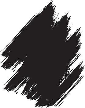 Vigorous Black Paint Swipes Create Dynamic Grunge Texture Element vector