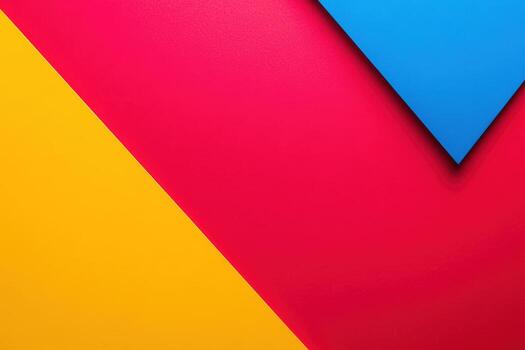 Bright geometric shapes on colorful background photo