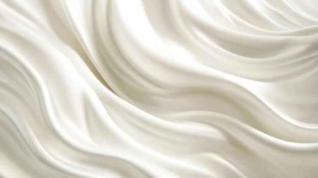 Soft, flowing cream texture on a smooth surface photo
