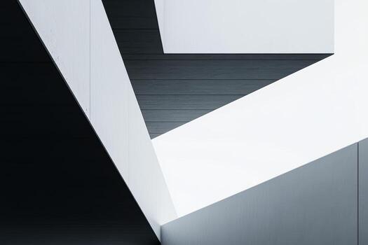 Modern architectural lines create striking visual contrast photo