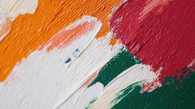 Vibrant abstract artwork created with bold brush strokes photo