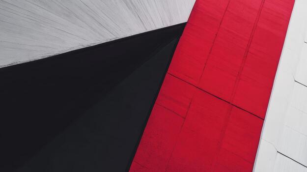 Colorful geometric shapes create modern artwork in urban setting photo