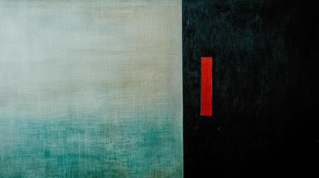 Abstract artwork featuring bold colors and contrasting shapes photo