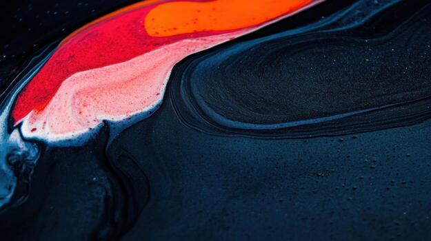 Vibrant abstract swirls on a dark background photo