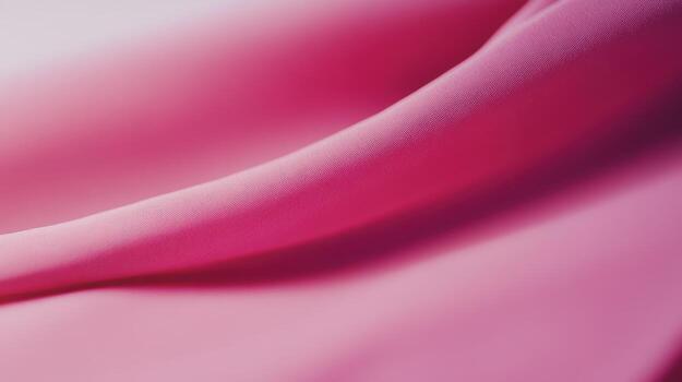 Soft pink fabric draping in gentle curves and folds photo