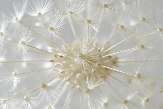 diente de león semillas en natural formación en un suave antecedentes foto