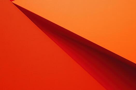 Bright orange geometric shapes create bold visual impact photo