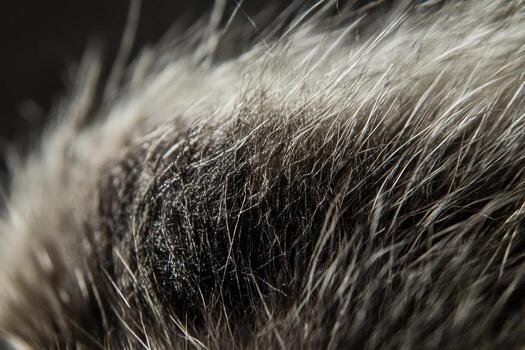 Close-up view of soft animal fur in natural light photo