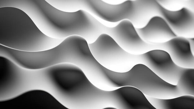 Waves of texture create a dynamic black and white pattern photo