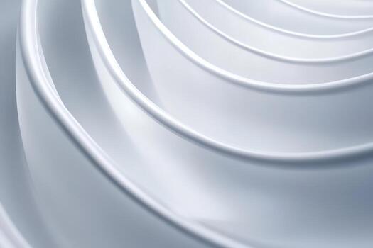 Curved white lines create a soothing pattern in soft light photo