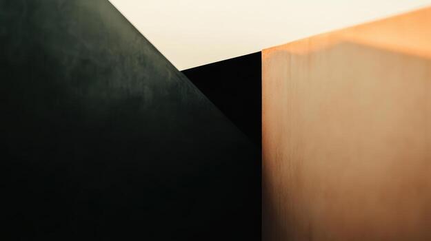 Exploring geometric shapes with light in design photo