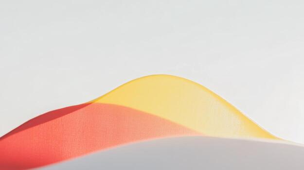 Colorful fabric waves creating a serene atmosphere photo