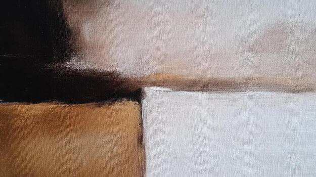 Abstract painting with earthy tones and soft contrasts photo