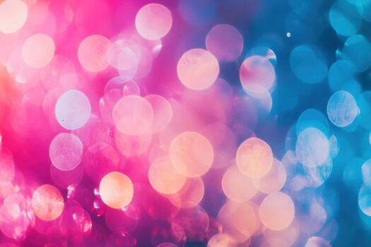Colorful bokeh lights create a vibrant atmosphere photo