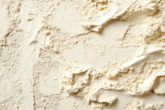 Flour texture close-up on white surface for baking projects photo