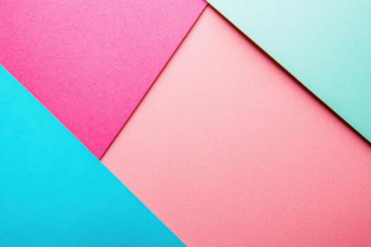 Colorful paper triangles arranged in an abstract pattern photo