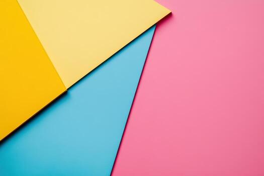 Colorful paper sheets arranged on a bright surface photo