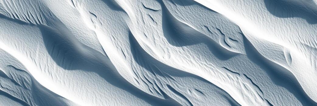 Snow patterns create beautiful textures in winter landscape photo