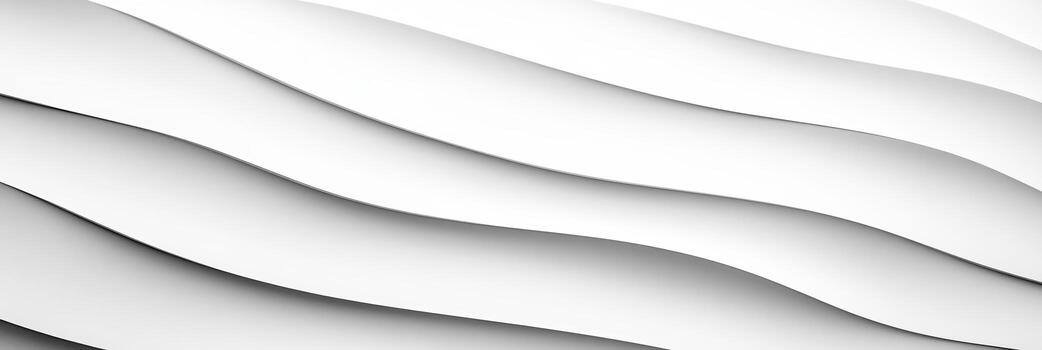 Soft white waves create a serene texture on a wall photo