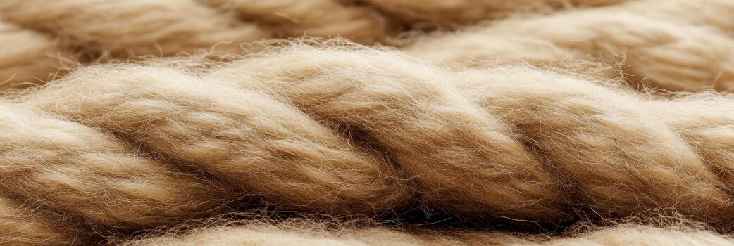 Natural fiber rope detail showing texture and color photo