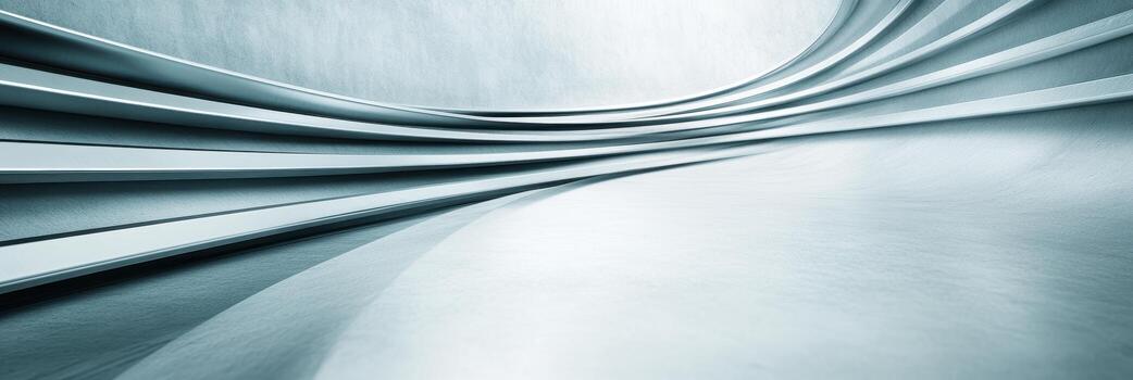 Smooth lines flow through a minimalist silver landscape photo