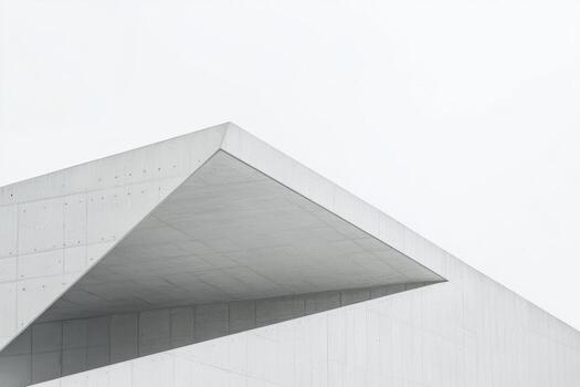 Modern architectural design features sleek, geometric edges photo