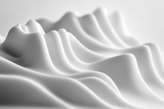 Textured white waves create a serene landscape in soft material photo