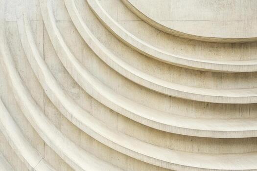 Curved concrete patterns show modern architectural design photo