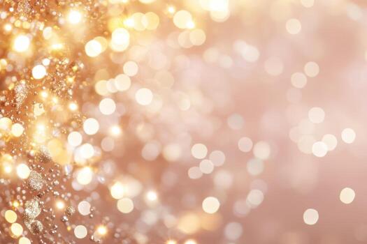 Bright and shimmering bokeh background during evening event photo