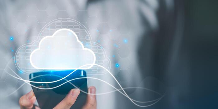 Mobile cloud storage technology, secure server backup, online database access,digital communication system, wireless innovation, virtualization,datacenter hosting, information transfer and protection photo