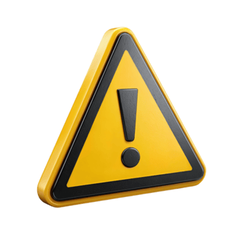 triangolare attenzione simbolo con di spessore nero confine, esclamazione marchio nel centro, arrotondato angoli e delicato interno lucentezza, isolato su trasparente sfondo. png