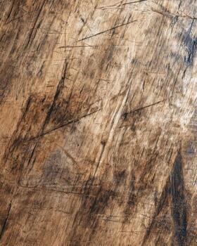 Textured wooden surface with natural patterns and scratches photo
