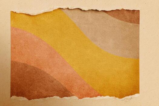 Colorful abstract design with torn edges and smooth curves photo