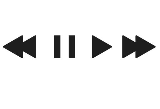 Music play bar icon. audio player playlist template. Play list for podcast vector