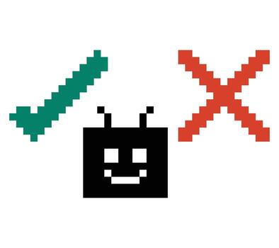 Minimal cute style of ai machine robotic robot think mind decoration bot decor pixel. vector