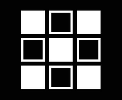 Square Outline And Square Shape Collection Black And White Symbol Element Graphic Design Illustration vector