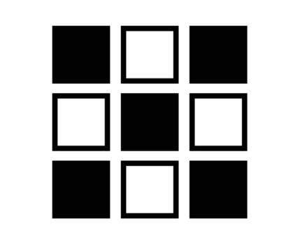 Square Outline And Square Shape Collection Symbol Element Graphic Design Illustration vector