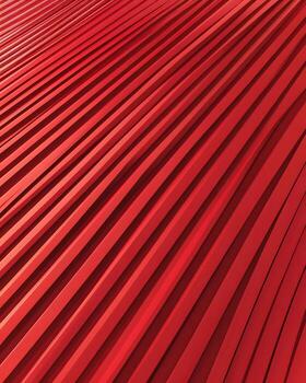 Diagonal Array of Red Rectangular Prisms photo