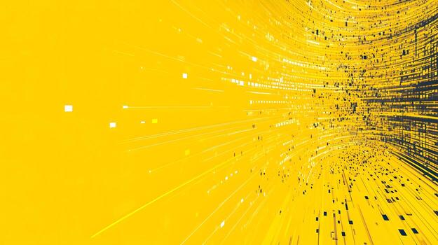 Dynamic Abstract Background with Bright Yellow Color and Linear Patterns photo