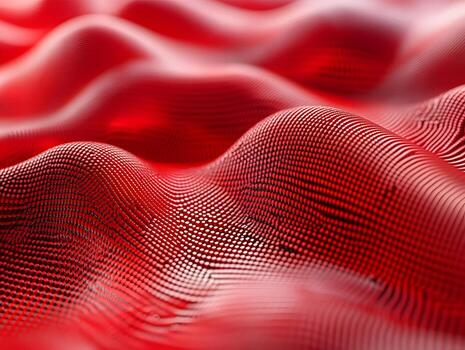 Captivating Abstract Waves Created with Red Textures in a Unique Perspective photo