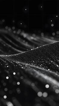 Mesmerizing Abstract Waves of Light and Pattern in a Dark Atmosphere with Sparkling Details photo