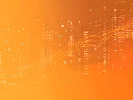 Vibrant Digital Landscape with Abstract Data Patterns and Colorful Gradient Background photo